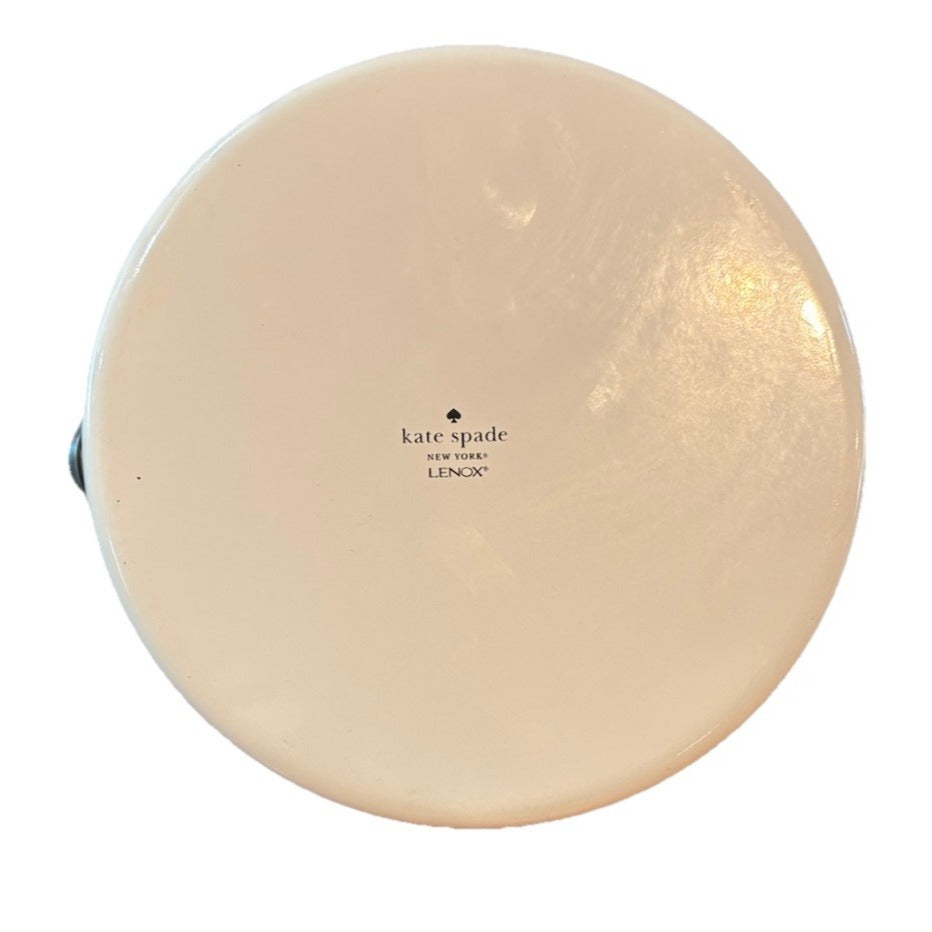 Kate Spade Lenox Tea Kettle. New York Deco Dot. Black Dots.