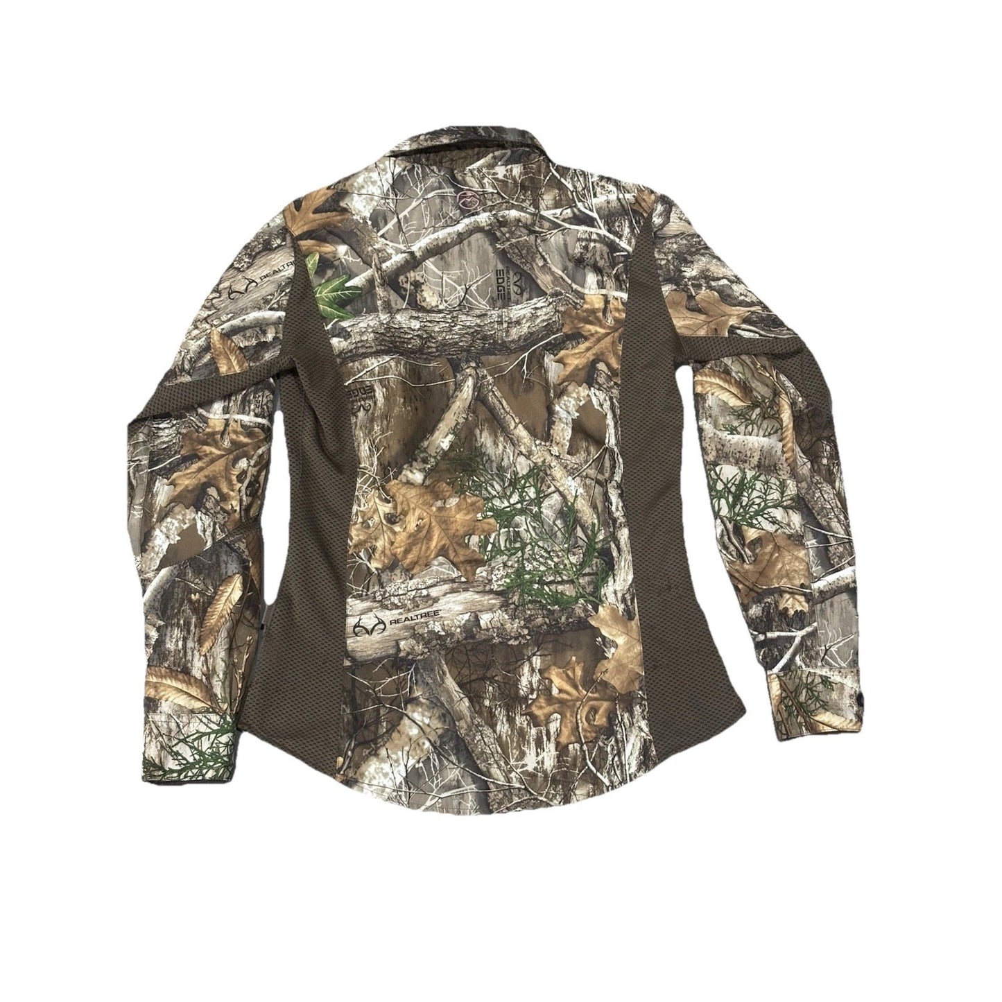 Magellan Women's Eagle Pass Deluxe Shirt Real Tree Edge Small MoistureWicking