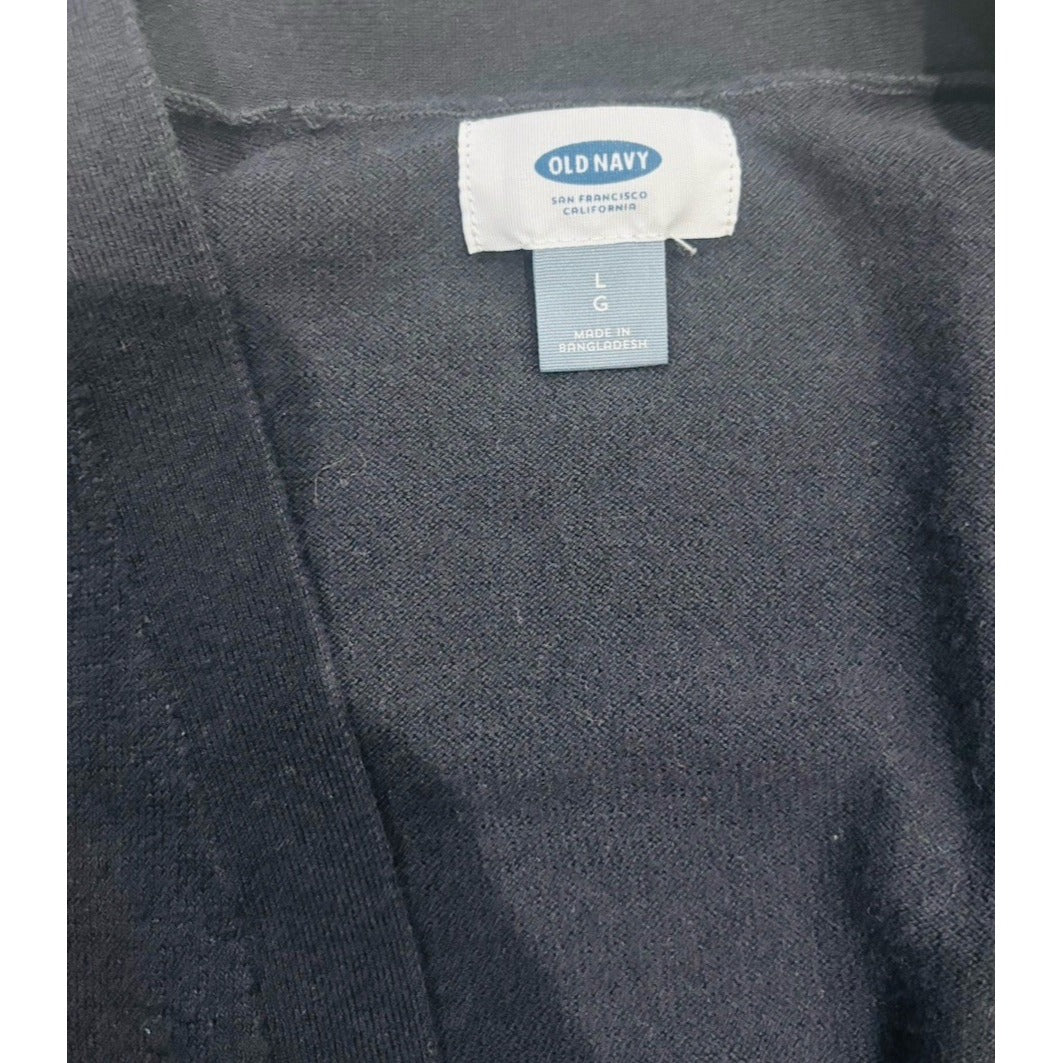 Old Navy Black Size Large Open Cardigan