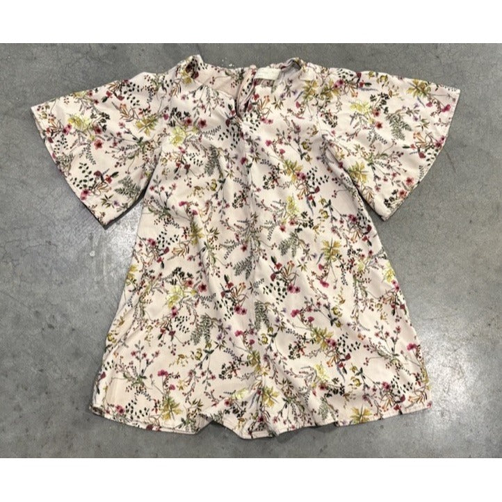 Zara Girls Floral Romper Size 7