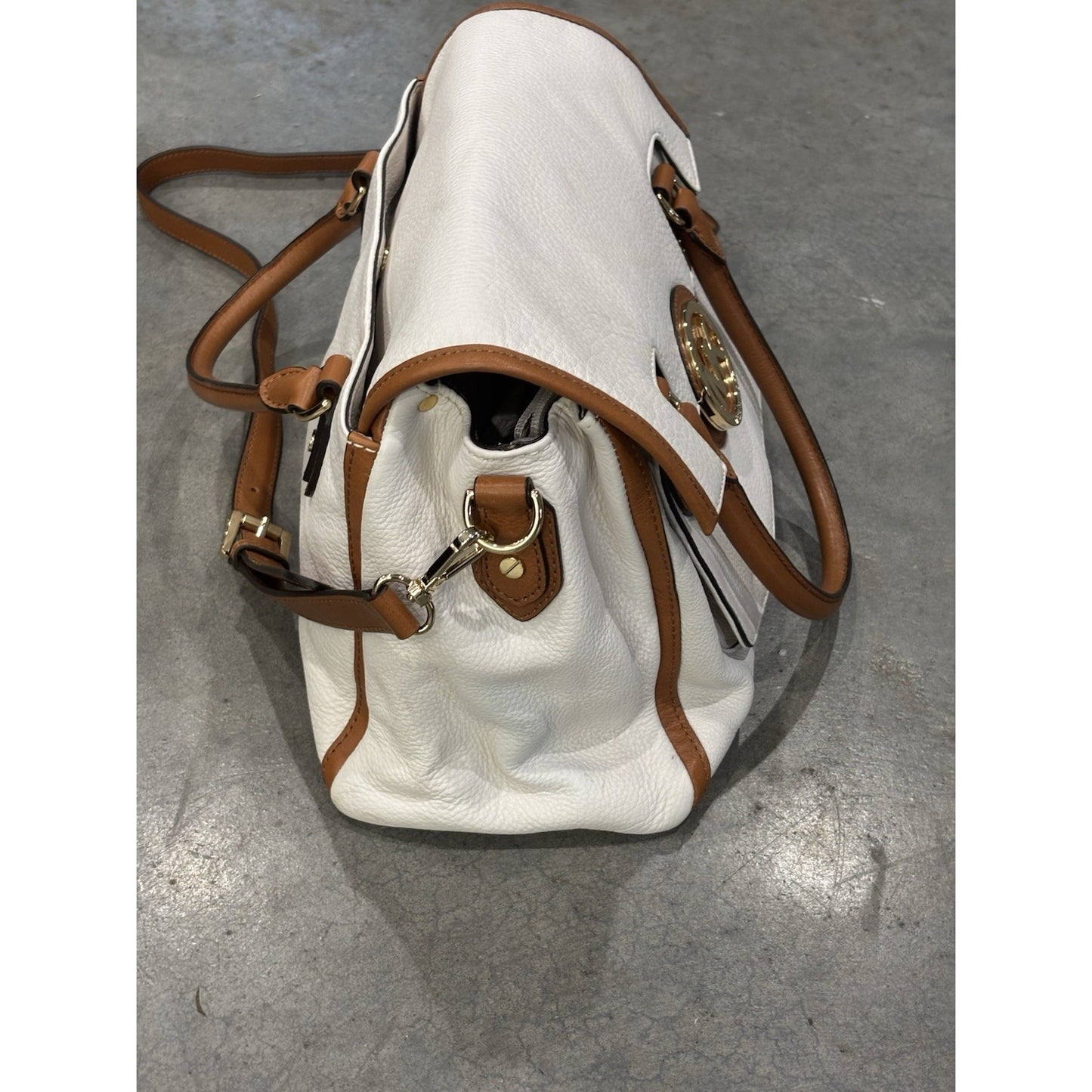 Genuine Leather Michael Kors Satchel Shoulder Crossing Bag