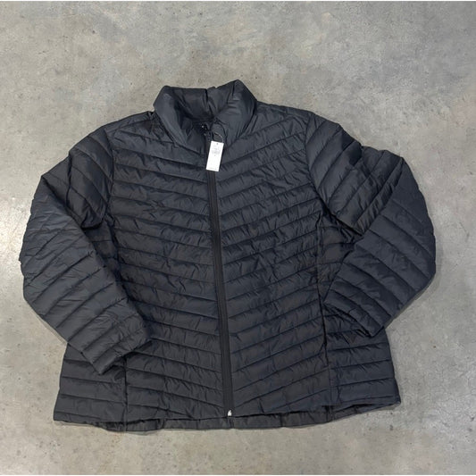 Old Navy Black Active Water Resistant Puffer Jacket Size 3XL NWT