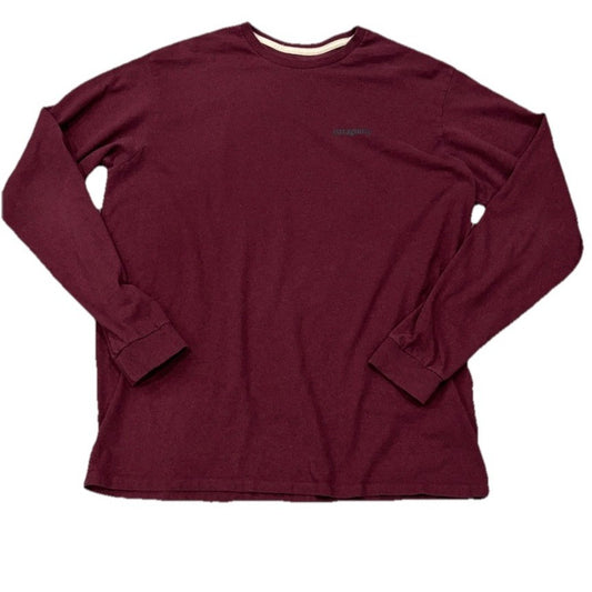 Patagonia Regular Fit Men's Responsiblli-tee Long sleeve Size Large Reverse Pic