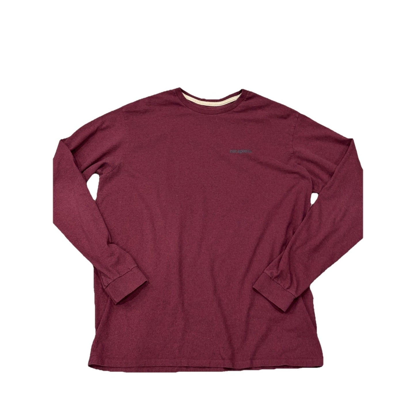 Patagonia Regular Fit Men's Responsiblli-tee Long sleeve Size Large Reverse Pic