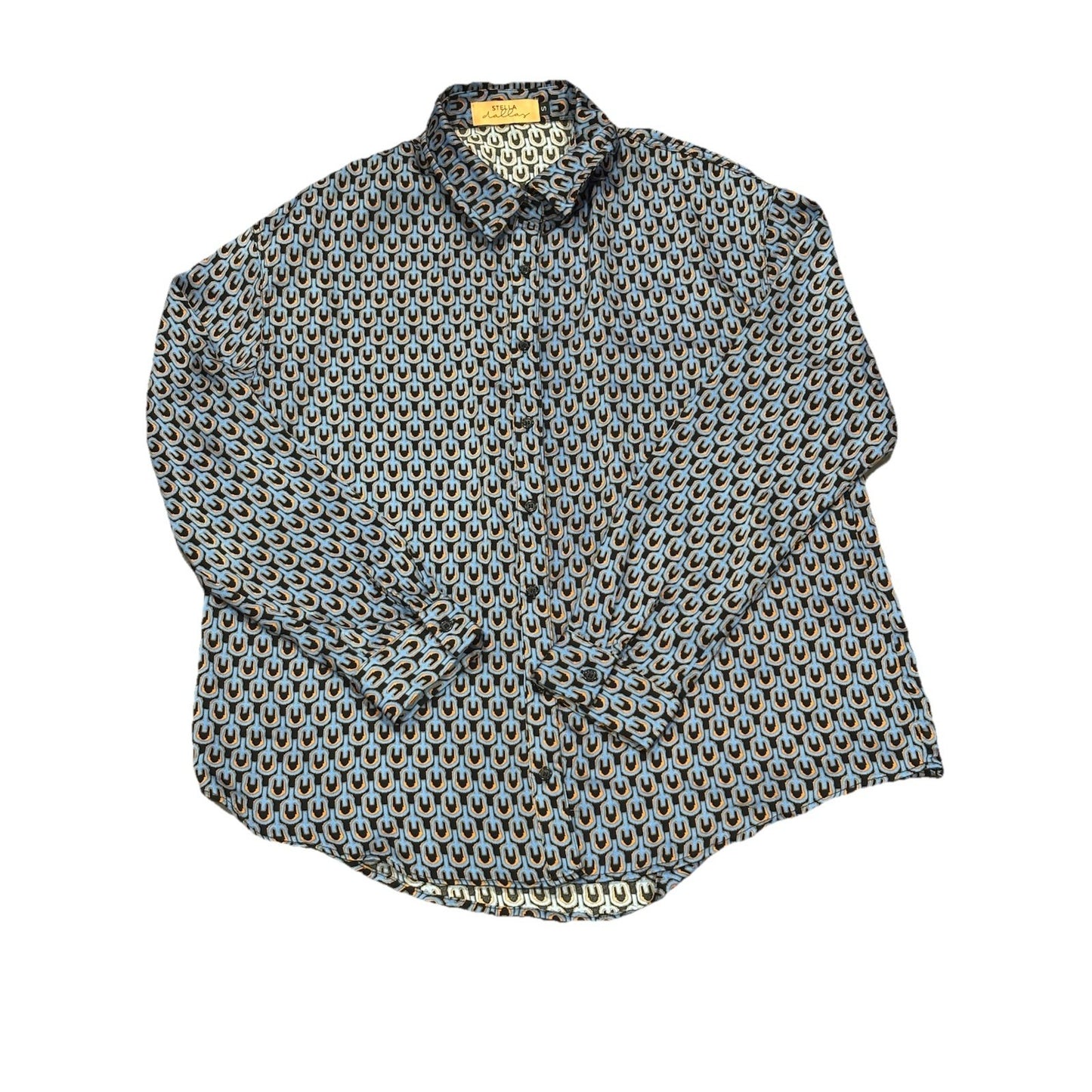 Stella Patterned Button Up Shirt In Oversized Small Very Soft