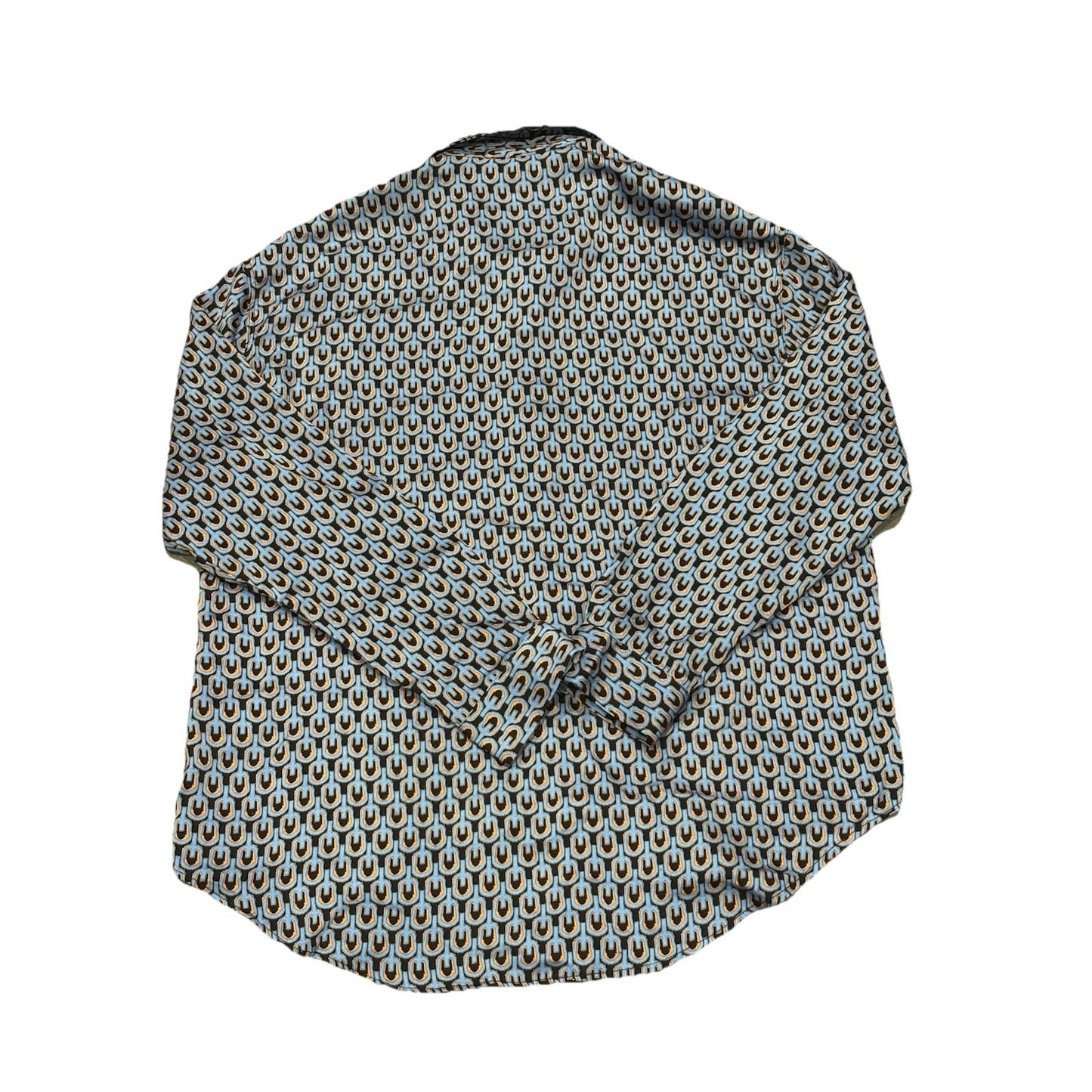 Stella Patterned Button Up Shirt In Oversized Small Very Soft