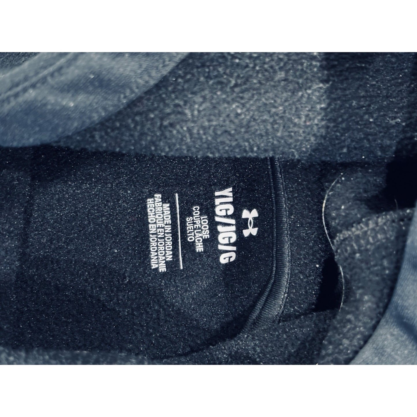 Under Armour Boys Black Large Logo Hoodie