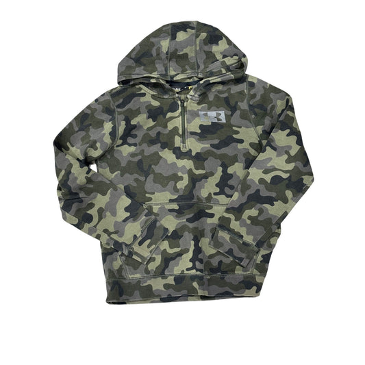 Under Armour Boys Camo Half-Zip Hoodie Large