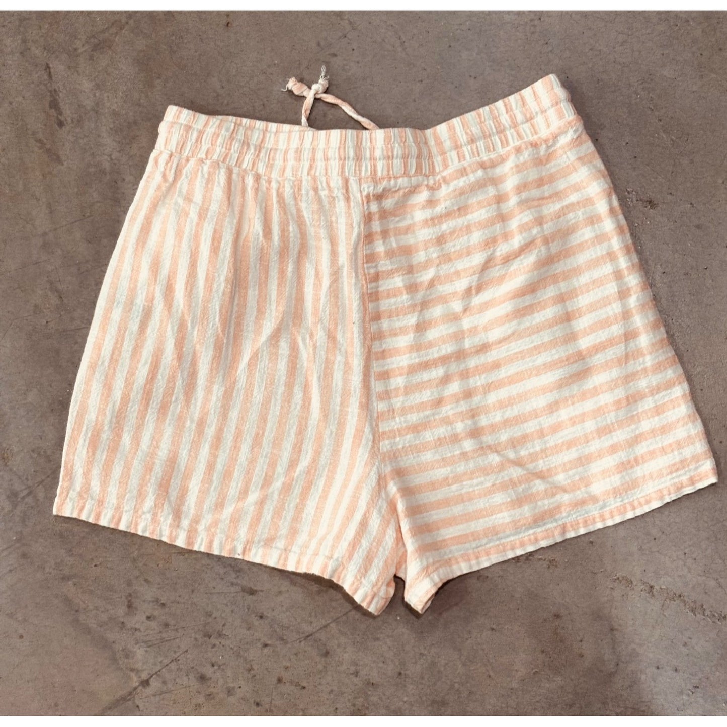 GB Womens Striped Button-Up Shirt & Shorts Set size small