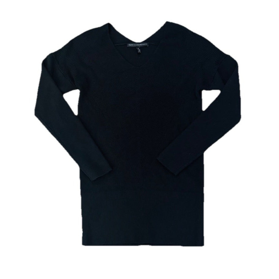 White House Black Market Long Black Sweater Size Medium