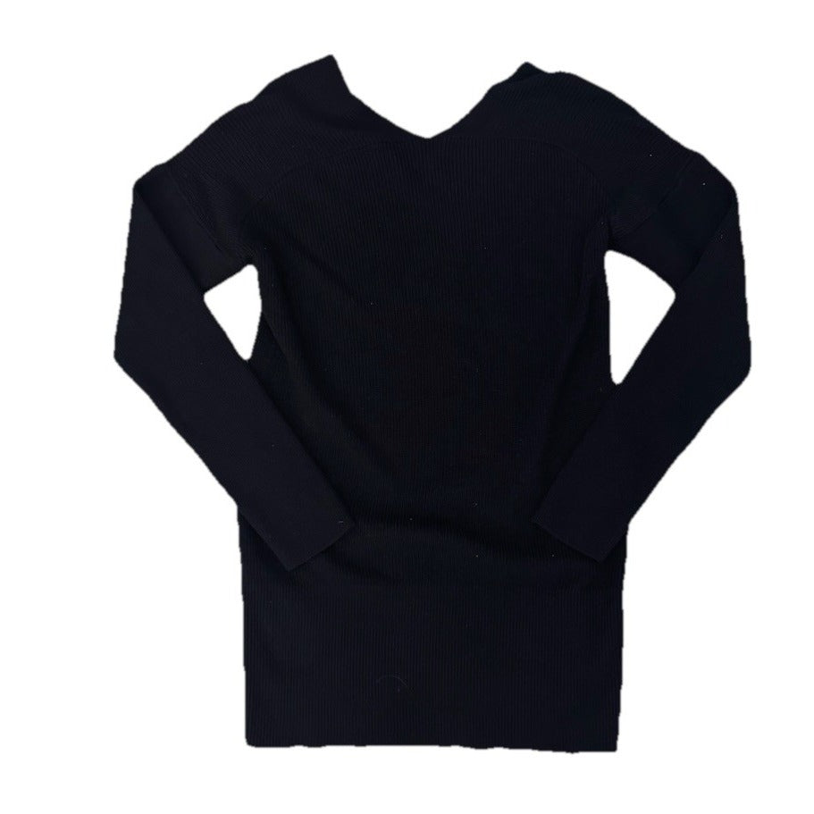 White House Black Market Long Black Sweater Size Medium