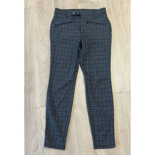 SIMPLY VERA Wang Skinny Women's Pants Plaid Work Cropped Slacks Size M