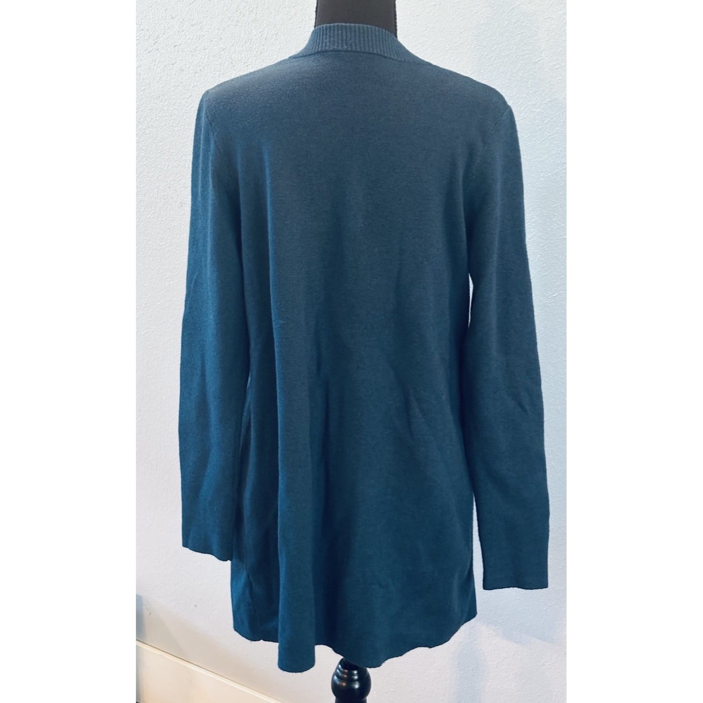 Teal Blue Long Cardigan Size Medium