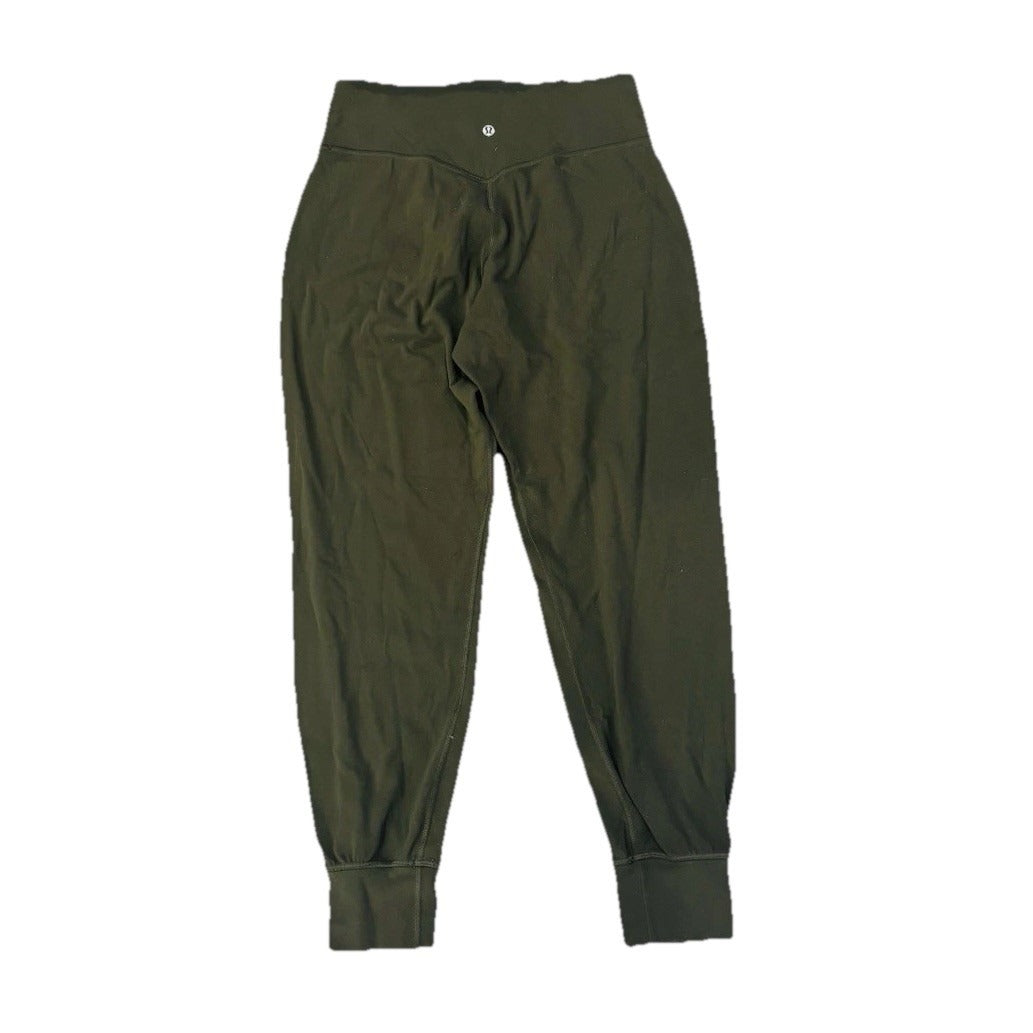 Lululemon Align Mid-Rise Cropped Jogger Pant 27” Sz 8 Dark Olive Green Women’s