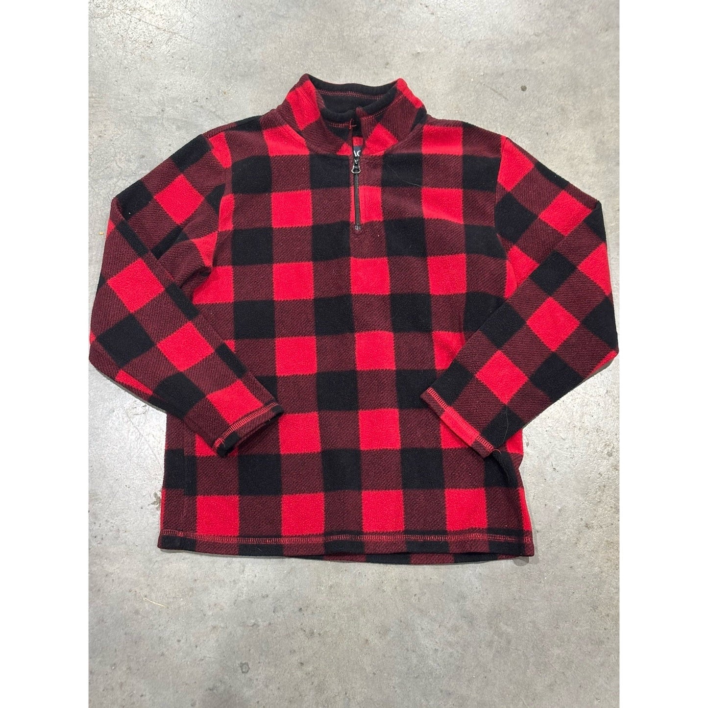 The Children’s Place Buffalo Plaid Fleece Half Zip Pullover Large
