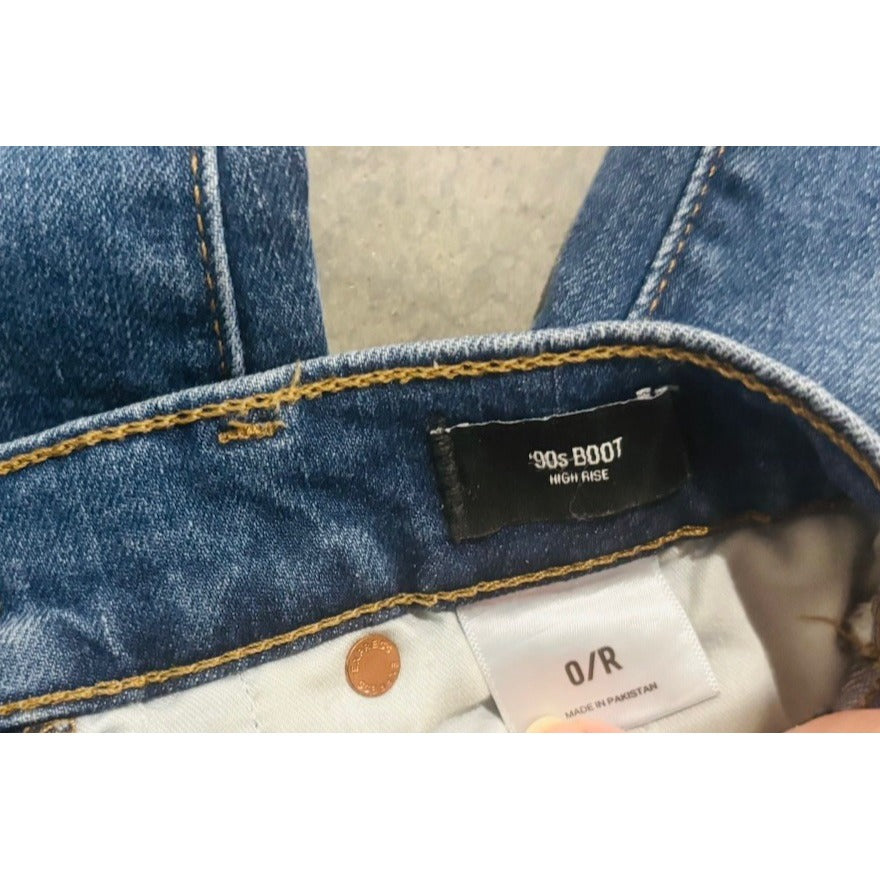 Express 90s Boot Highrise Jeans Size 0R