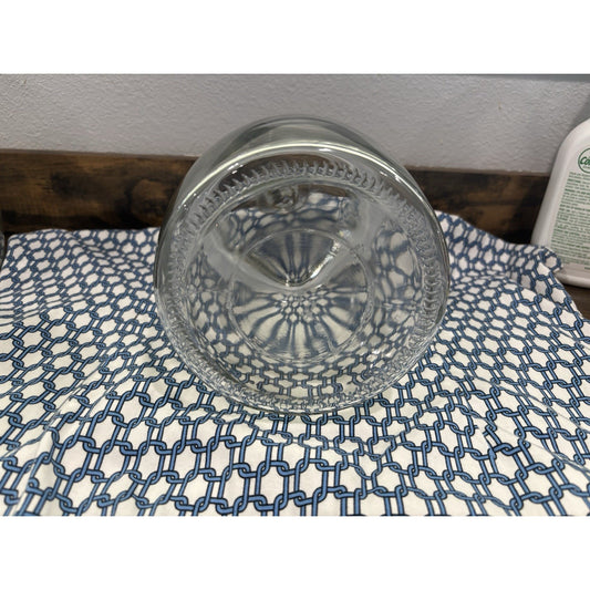 1/2 Gallon Glass Jar Container Wide Mouth Sturdy For Storage 8.5 In by 5.5 In