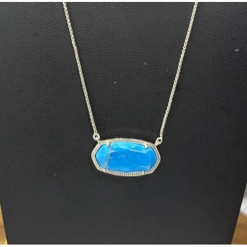 Kendra Scott Gold Dylan Necklace In Turquoise