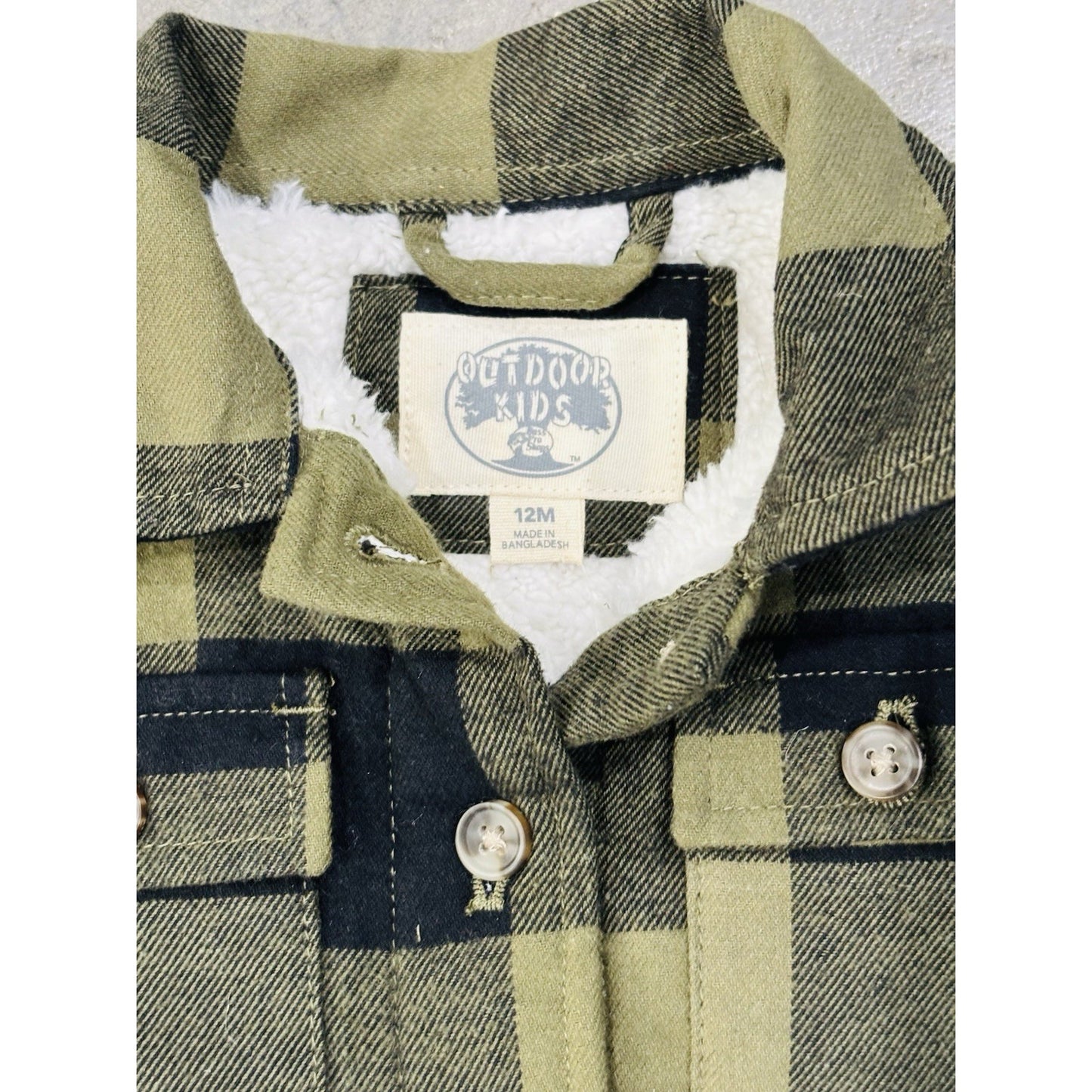 Lot Of 2 Baby Boy Flannel shirts Outdoor Kids And Carters Size 12M