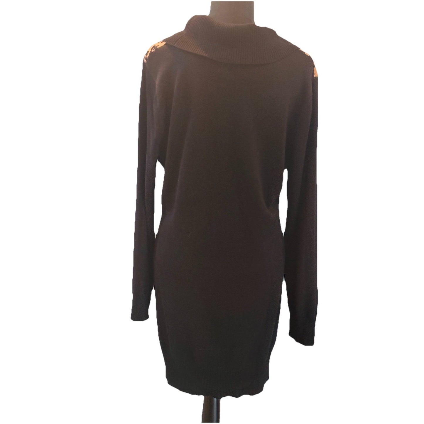 By & By animal print sweater dress XXL