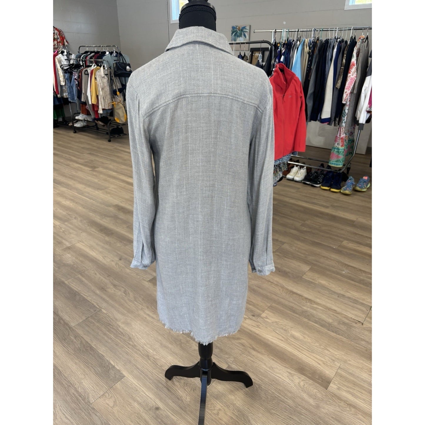 Chelsea & violet Gray Shirt Dress Very Soft Size XS