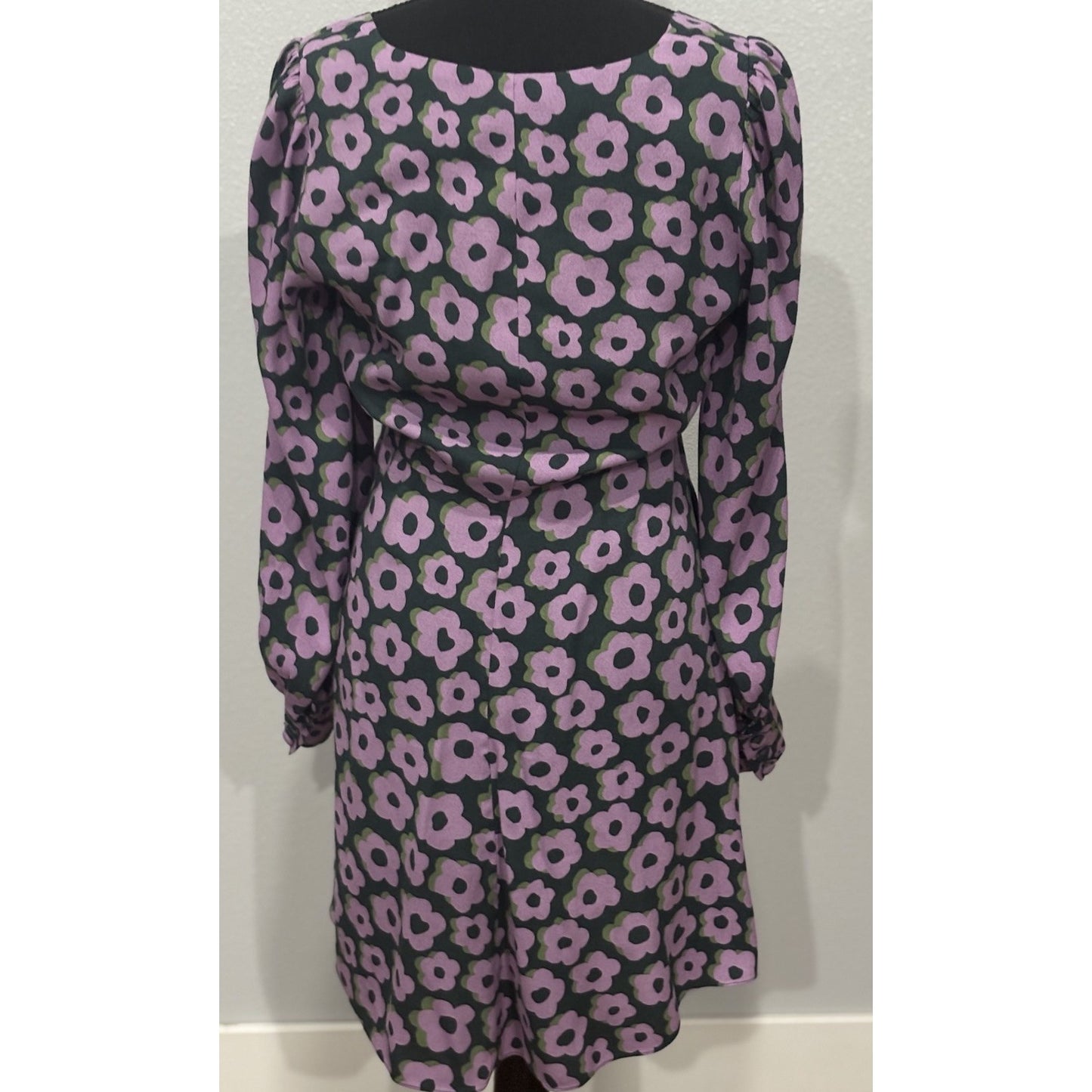 Kate Spade Flaire Flora Fluid Mini Dress Deep Spruce 6