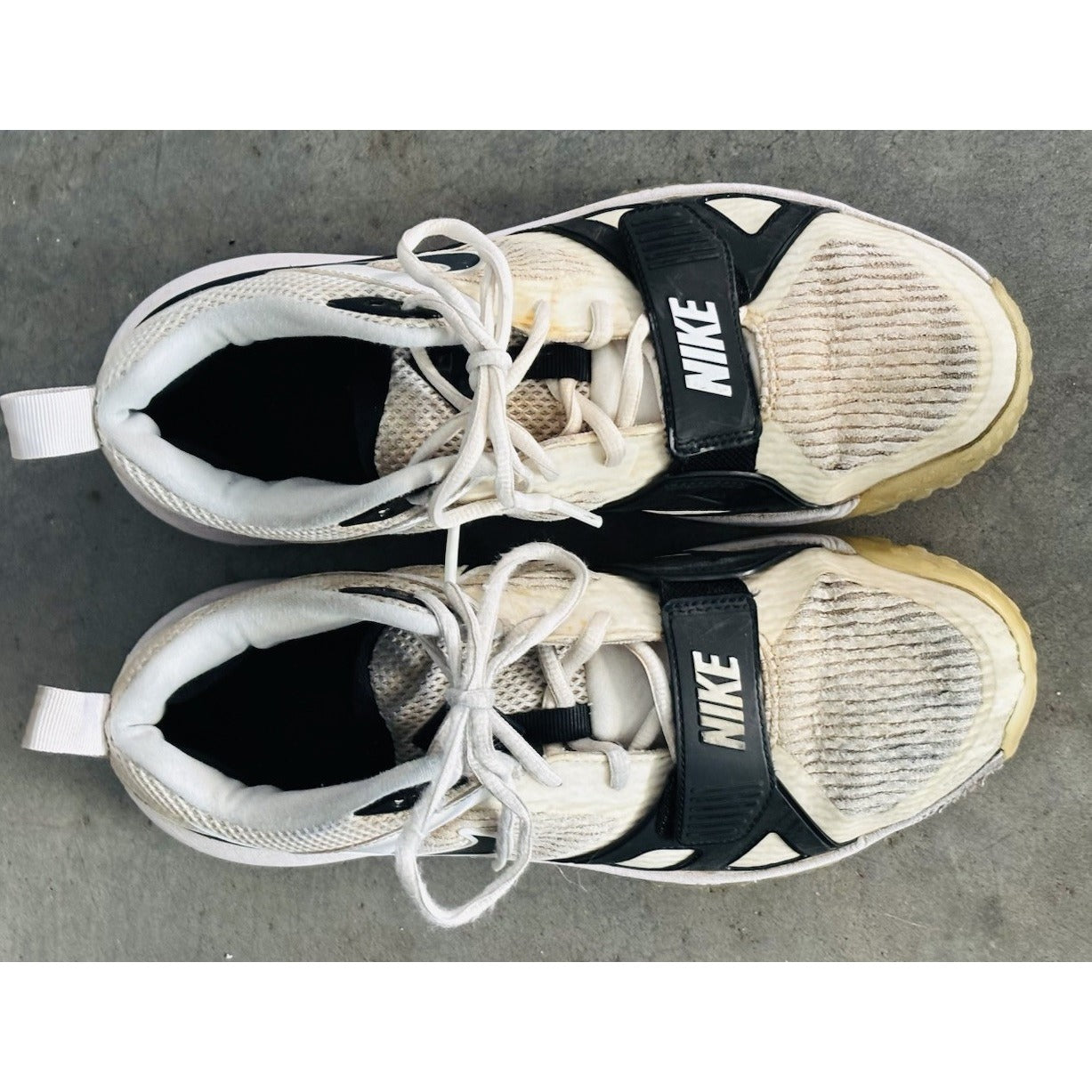 Nike Air Zoom Diamond Elite Turf White Baseball Shoes DZ0503-103 Men's Size 9