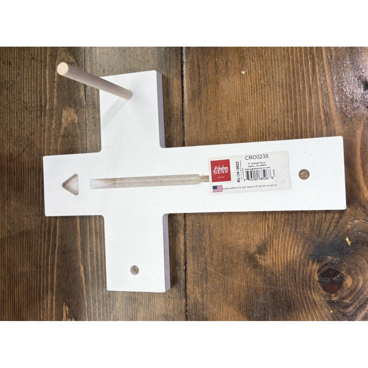 Horizontal Cross White God So loved The World