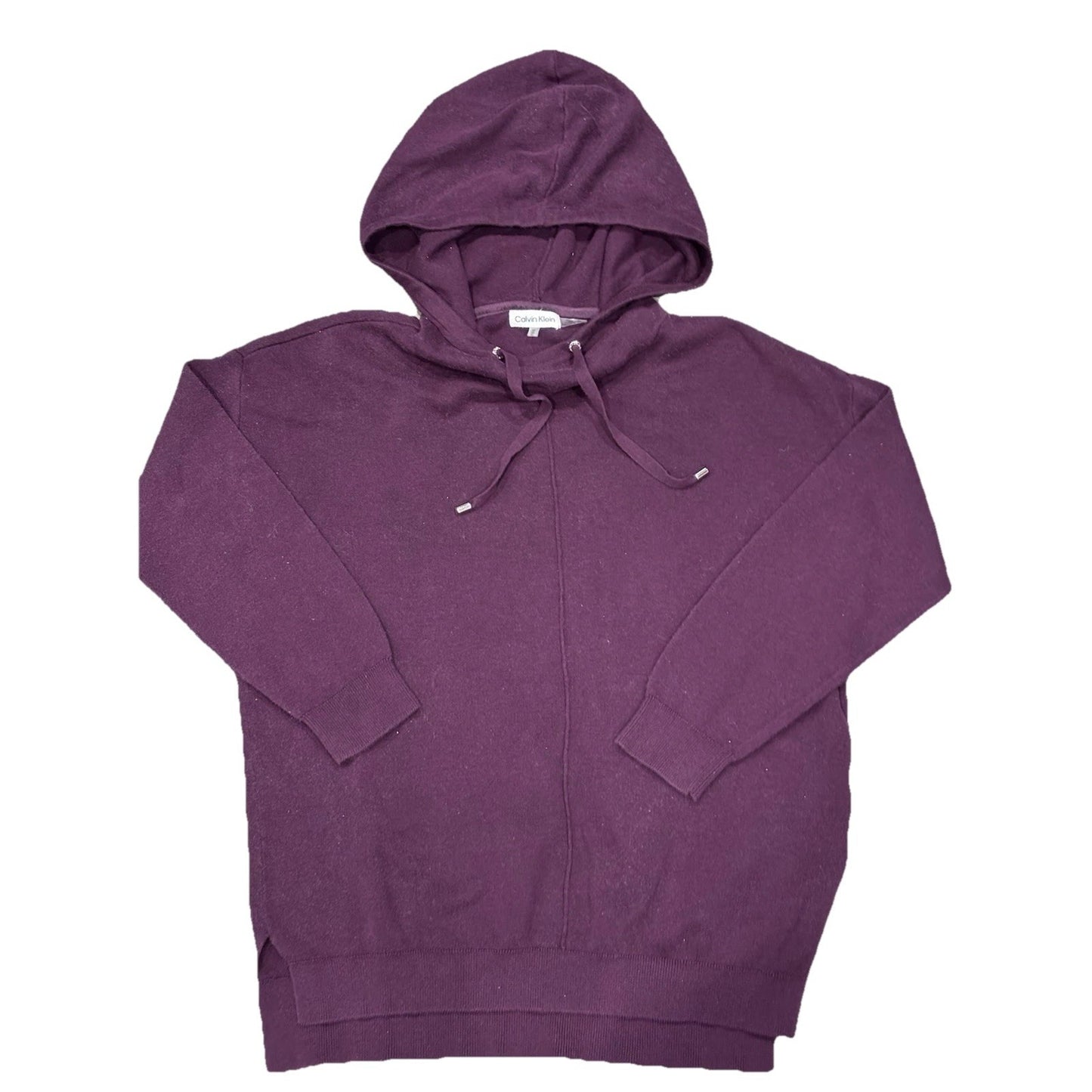 Calvin Klein Maroon Purple Sweater Hoodie Size Medium