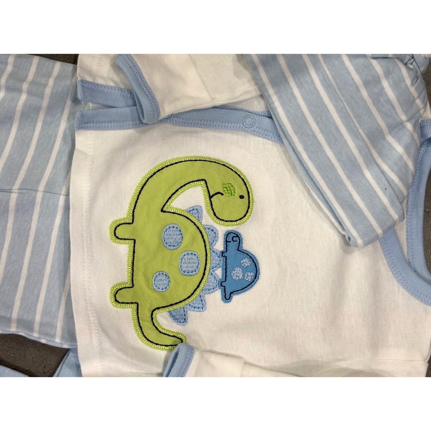 Geranimals Baby Boys Dinosaur & Monkey 4-Piece Pajama Set With Hats size newborn