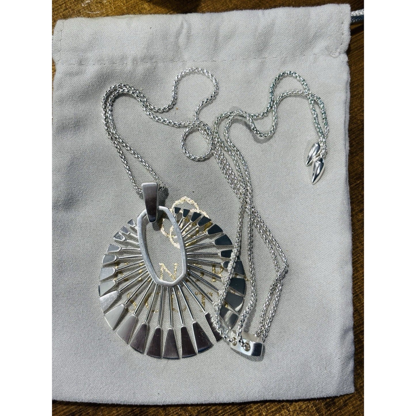 Kendra Scott Silver Long Deanne Necklace