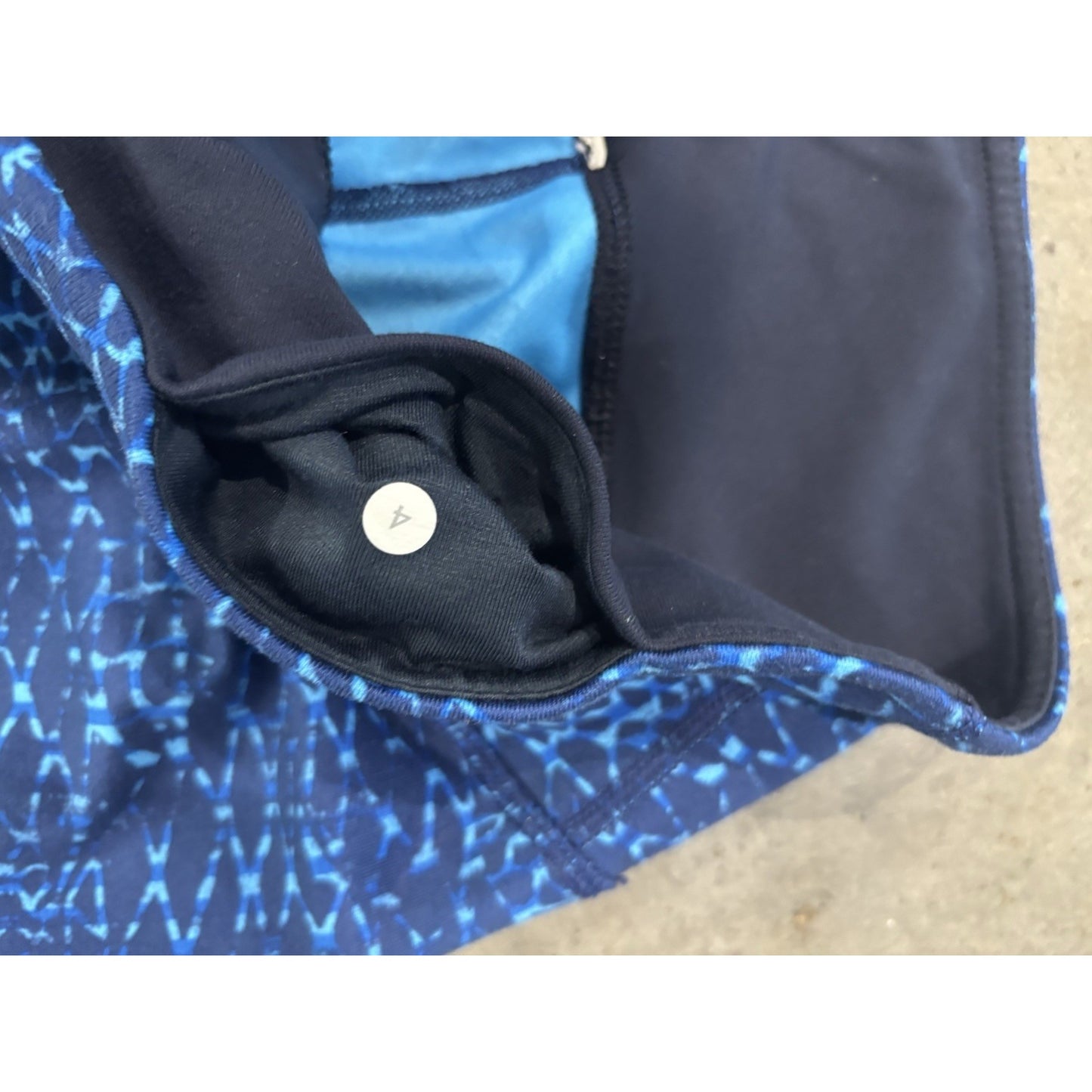 Lululemon Wunder Under Pant III Samba Snake Kayak Blue Hero Blue Sz 4