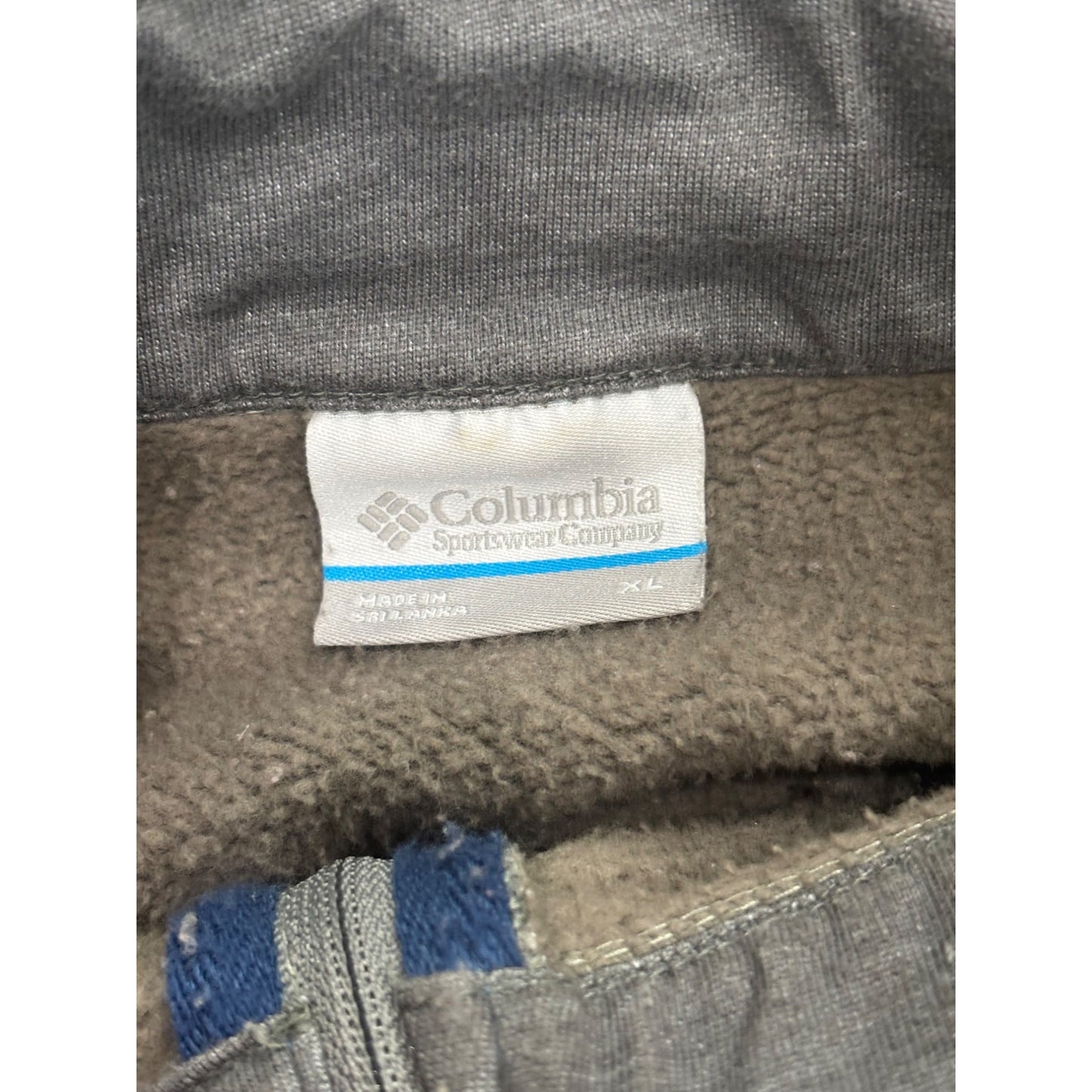 Columbia Sportswear Co. Mens Half-Zip Fleece Pullover Sweater Size XL Beige