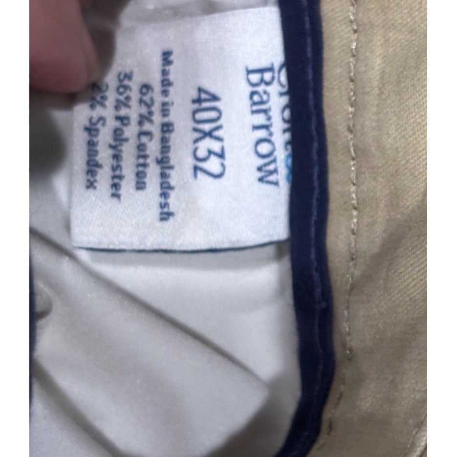 Croft & Barrow Mens Classic Fit Easy Care Khaki Pants 40x32 Cotton/Polyester