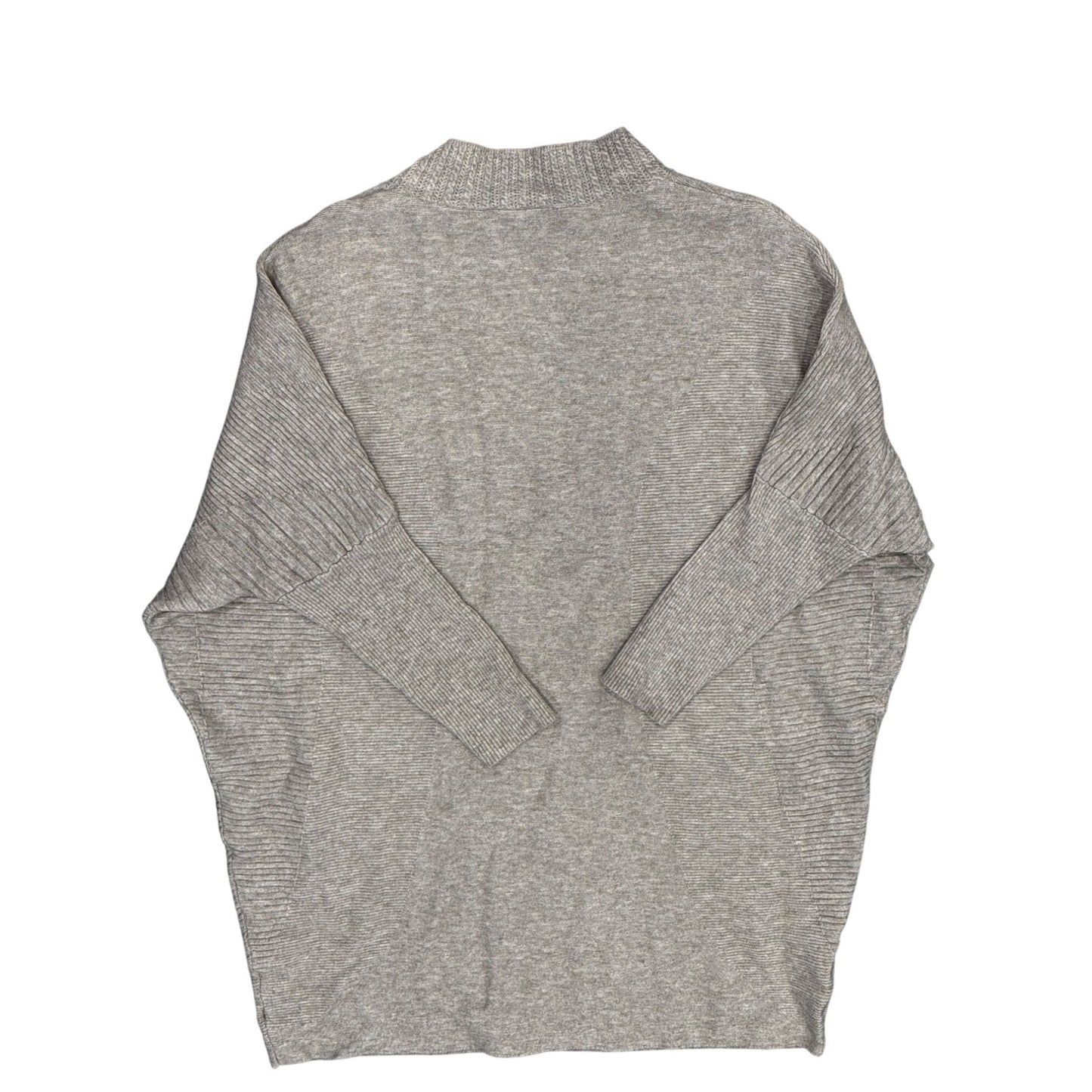 Sisters Soft Gray Ribbed Oversized Knit Sweater Womens Cozy Chic Size L